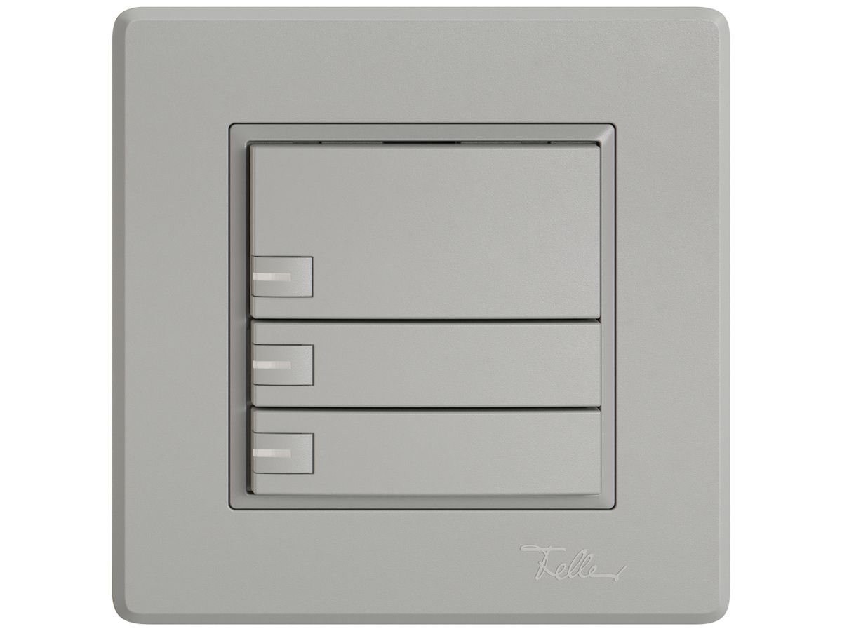 UP-KNX-Taster RGB EDIZIO.liv SNAPFIX® Temperaturfüh.RGB-LED 3×T 1-Tbed.hgu