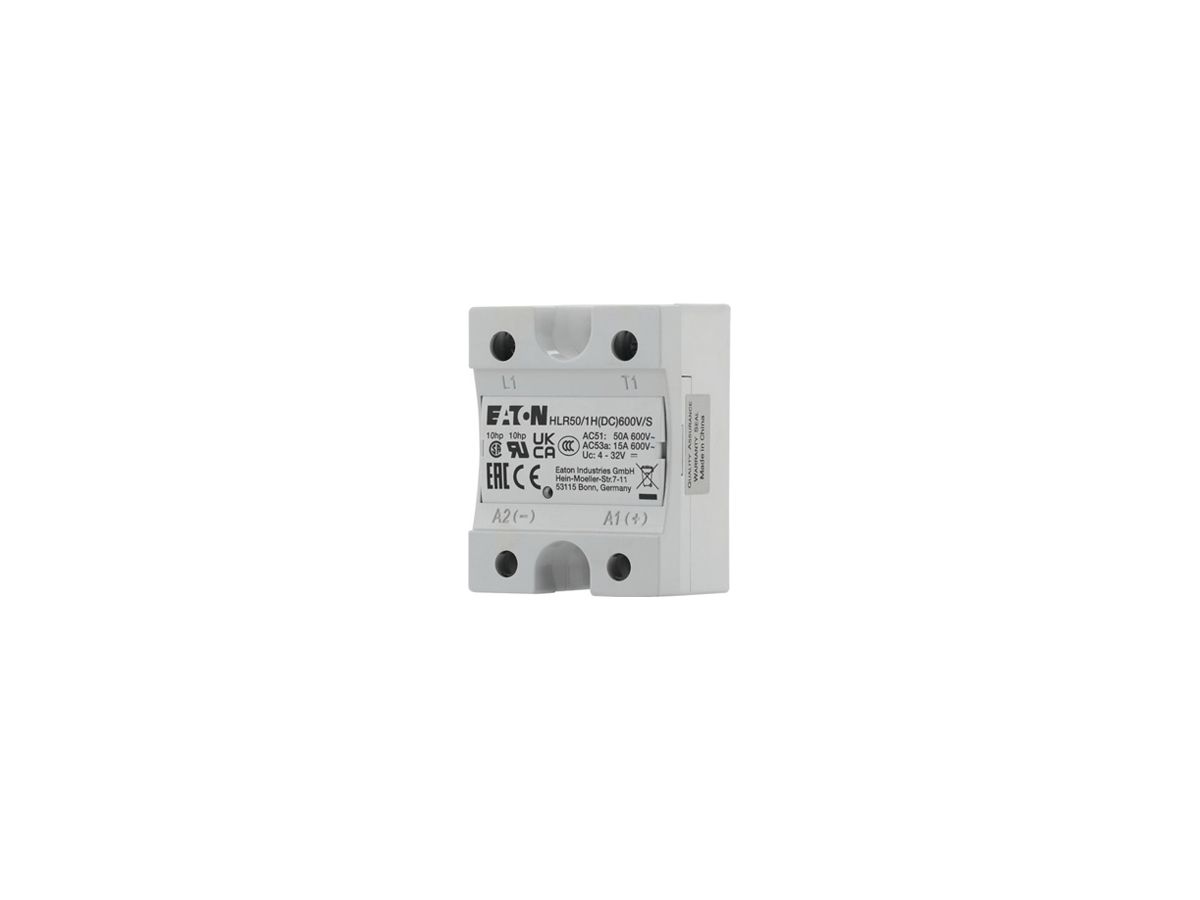 Halbleiterrelais Eaton HLR50/1H(DC)600V/S, 4…32VDC 50A/42…660VAC