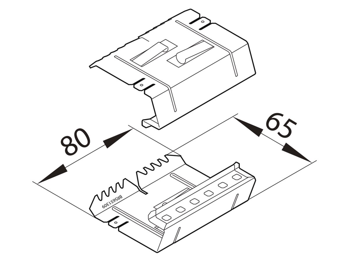 Verbinder tehalit BRS 65130 verzinkt