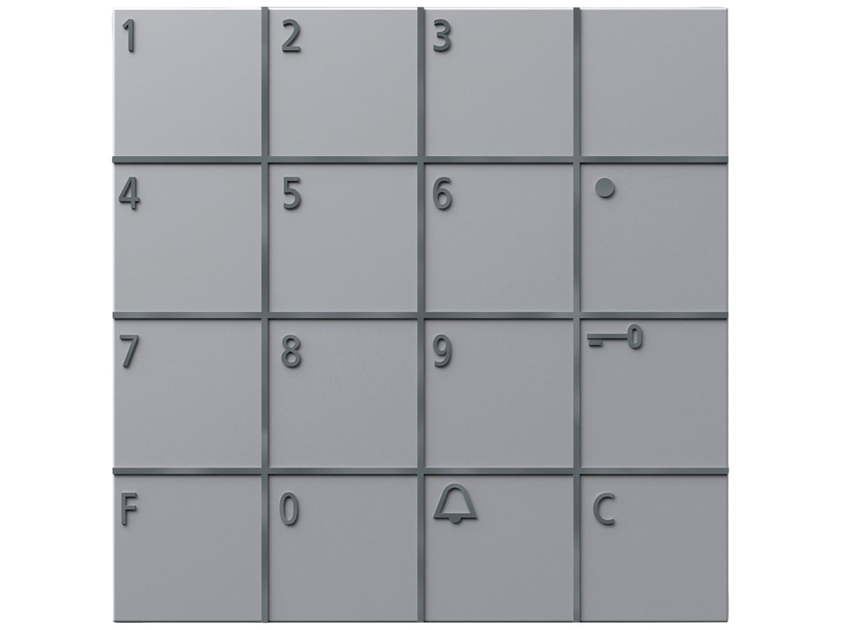 Tastatur-Modul Siedle systemunabhängig 12V AC silber