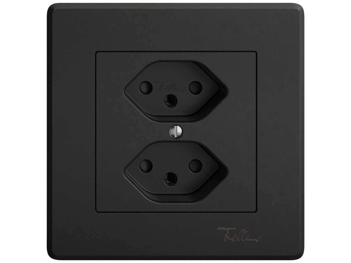 UP-Steckdose EDIZIO.liv SNAPFIX® 2×T13 mit Shutter sz