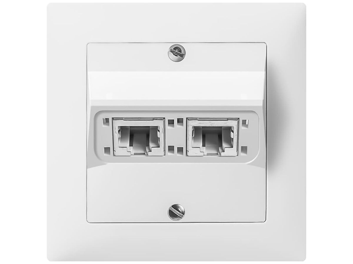 UP-Anschlussdose SIDUS 2×RJ45 weiss