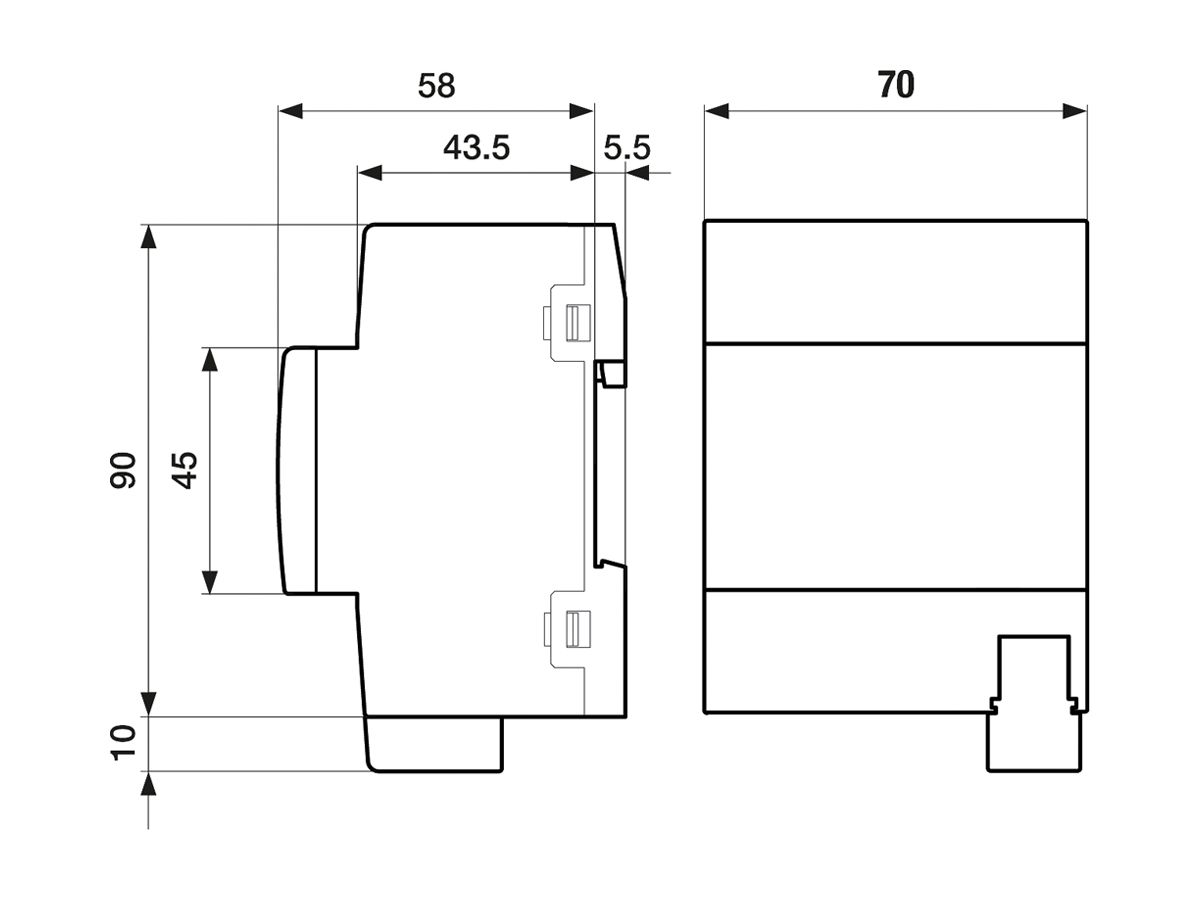 REG-Binäreingang ABB free@home 10×Eing IN:35V gepulst 4TE