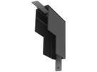 L-Verbinder SLV 48V TRACK Aluminium 84×84×47mm schwarz
