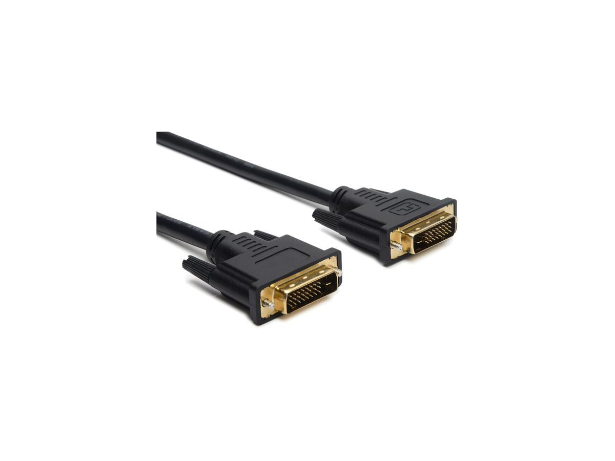 DVI-D-Kabel CeCoNet 4K 340MHz 10.2Gb/s 0.5m schwarz
