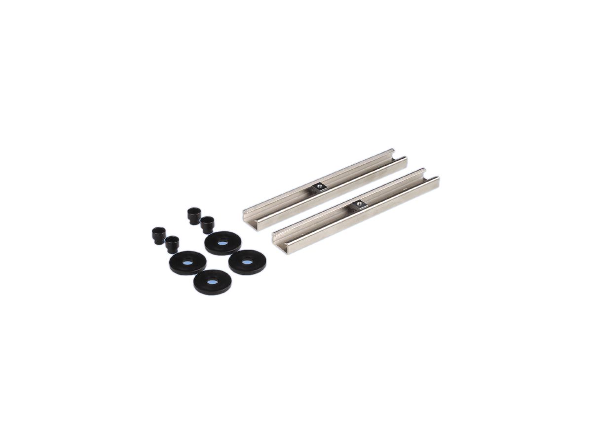 Montageset für Wandverteiler 4 Buchten R&M