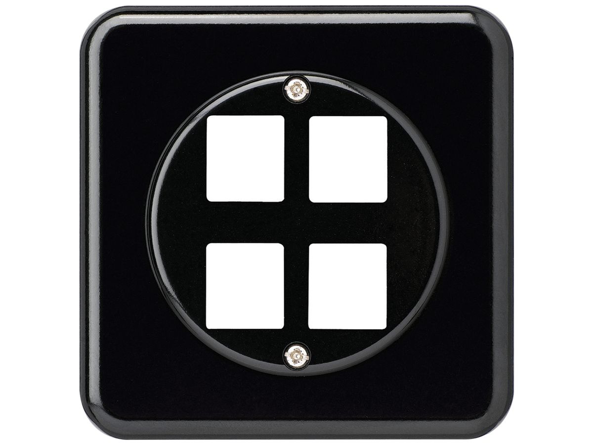 UP-Montageset HMS basico C für 4 Module schwarz
