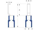 Kabelschuh Weidmüller HBT isoliert 1.5…2.5mm² blau
