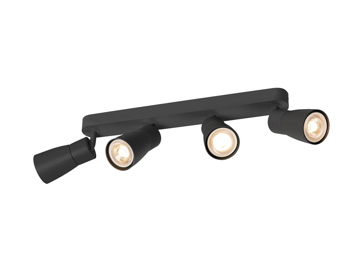 Spot SLV PURI 2.0 Dome CW GU10 4×6W DIM 365×42×138mm schwarz