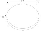 Leuchtenschirm SLV LALU ELYPSE Stahl Ø220×28mm Bronze unifarbig