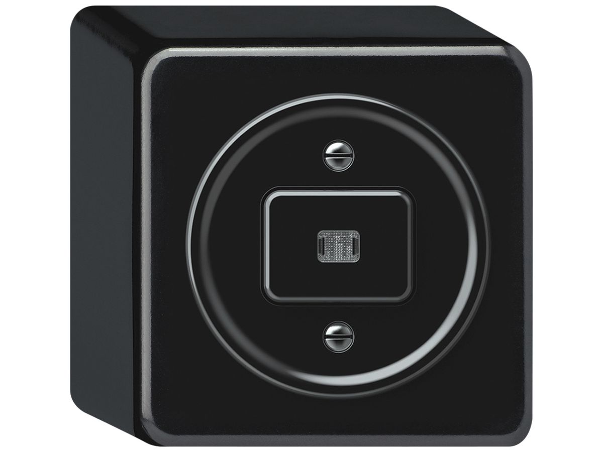 AP-Leuchtdruckschalter origin Sch 6 LED 88×88×54mm schwarz
