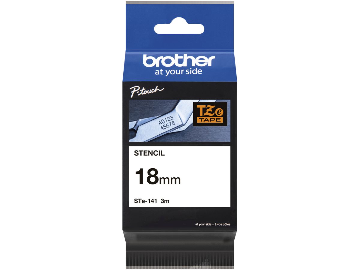 Schablonenband Brother STE-141 18mm×3m, schwarz