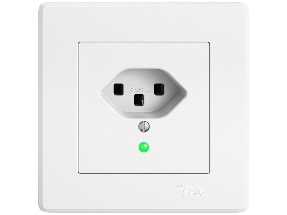 UP-Steckdose EDIZIO.liv SNAPFIX® 1×T23 mit LED ws