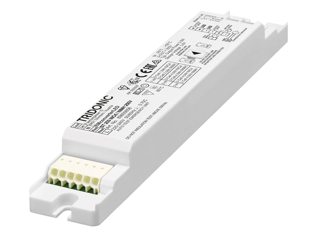 Notlichtmodul Tridonic EMconverterLED ST 204, NiCd/NiMH 250V