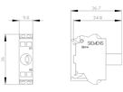 LED-Modul Siemens SIRIUS ACT weiss 24VUC Boden Federzugklemmen