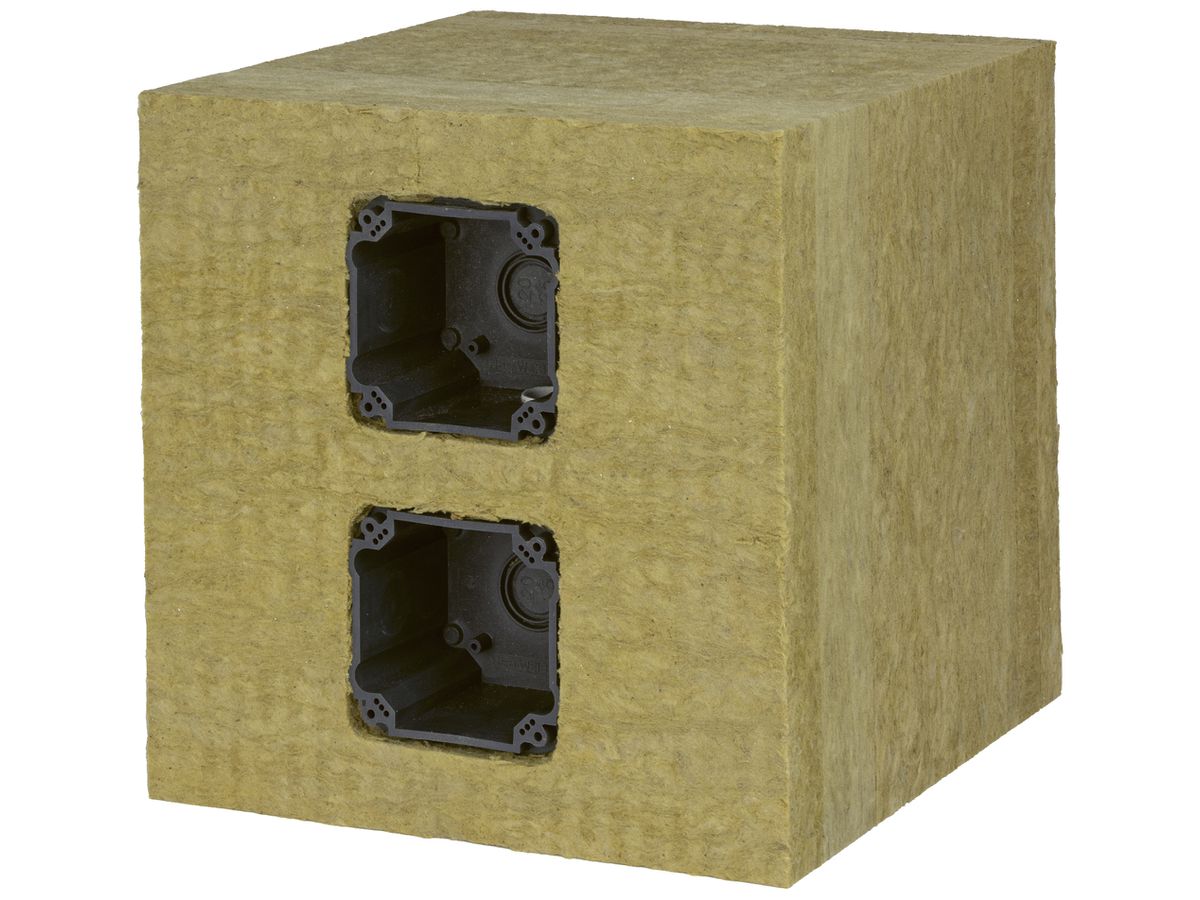 Kombidose 2×1 NUP TIE-Systemelement 180…220mm Steinwolle