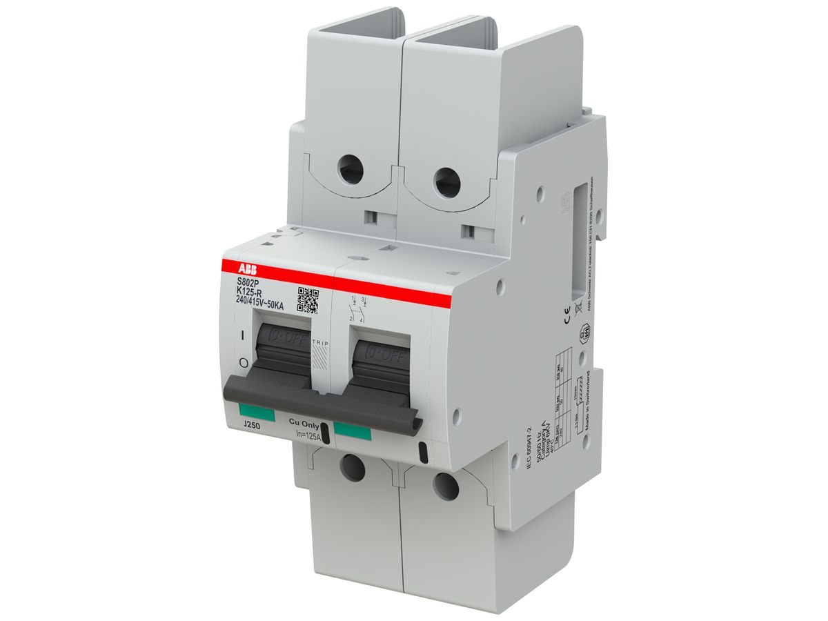 Leitungsschutzschalter ABB S802P-K125-R 2P 400V K-125A 50kA 3.5TE