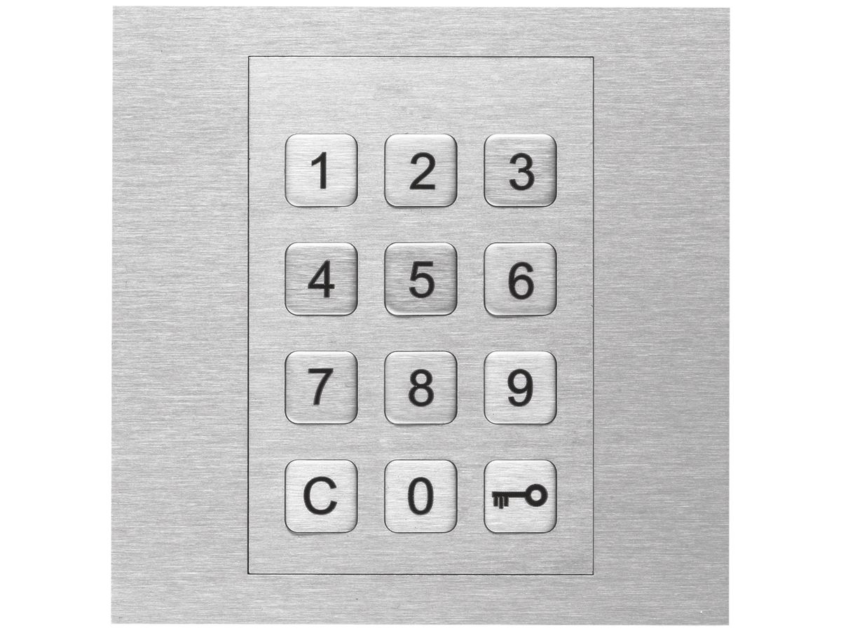 Code-Tastatur-Modul Hager elcom.modesta für Türsprechanlage, Edelstahl