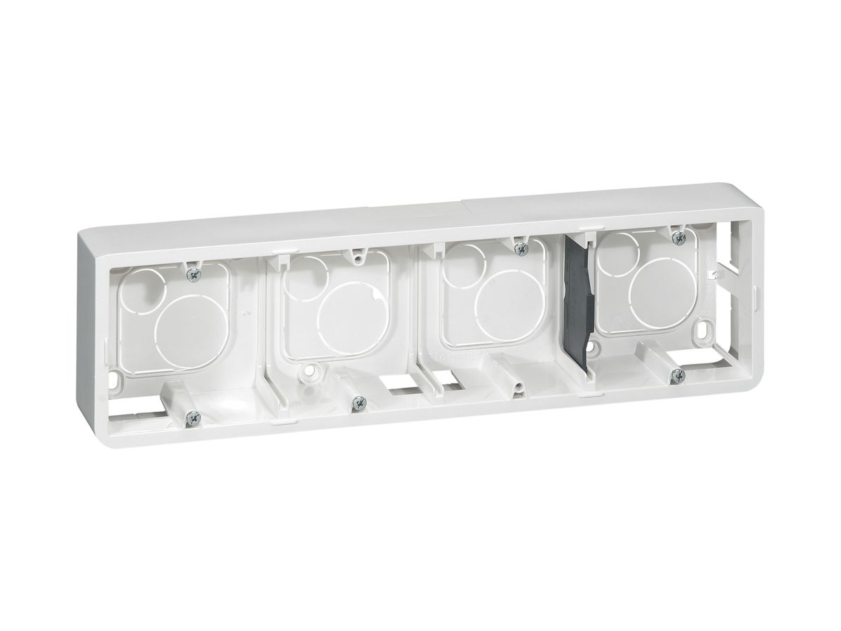 AP-Gehäuse MOS 1×2×4Module weiss Tiefe=40mm