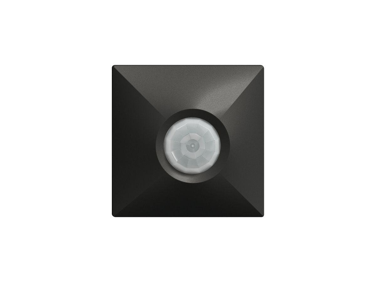 UP-Präsenzmelder 360° KNX PIRI Konstantlichtregelung eckig schwarz