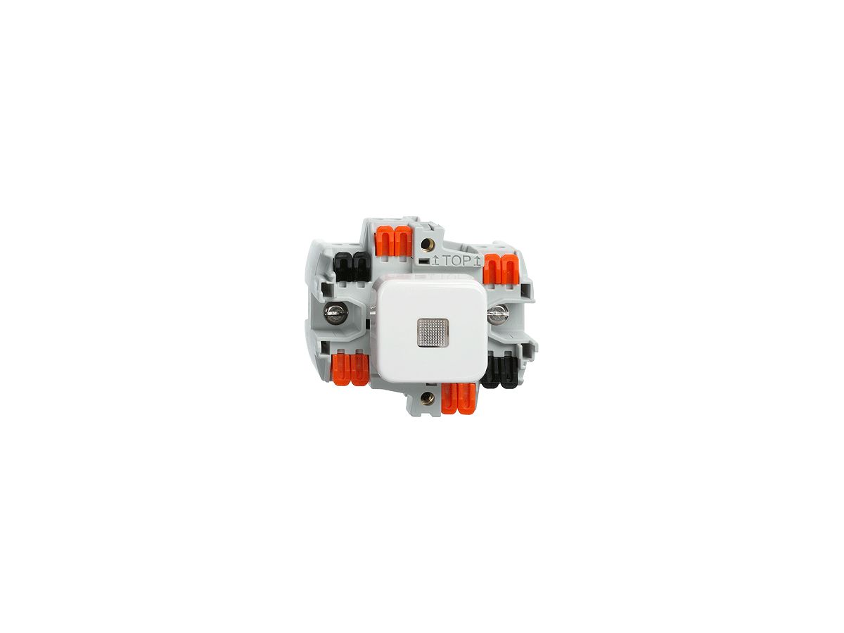 Druckschalter S3/2 FH LED rot