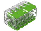 Verbindungsklemme WAGO Green Range 10L 0.2…4mm² mit Hebel grün Transparent