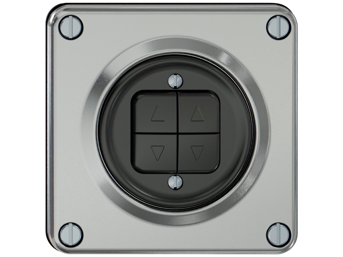 Storentaster ELEMENT 1P 4 Tasten aluminium