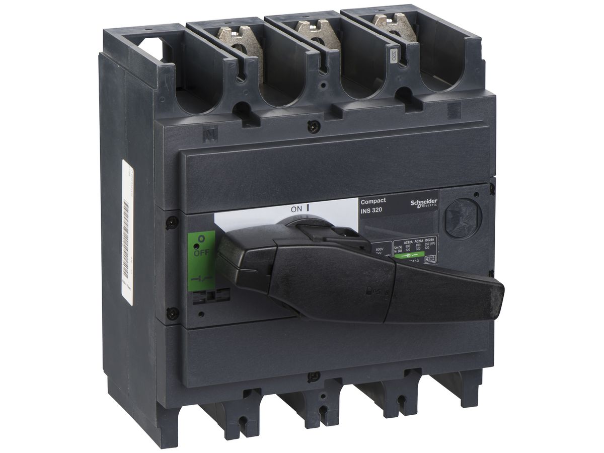 Lasttrennschalter Schneider Electric INS 3L 320A mit Drehgriff schwarz