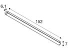 LED-Lichtleiste SLV INDUSTRY 22/42W 5760lm 830/840/857 1520×61mm weiss