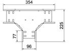 T-Stück BET RT 110×100mm Stahl bandverzinkt