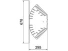Bogen BET RB W verstellbar 85×300mm Stahl bandverzinkt