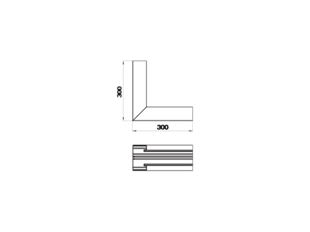 Inneneck Bettermann GEK-A70×130mm reinweiss