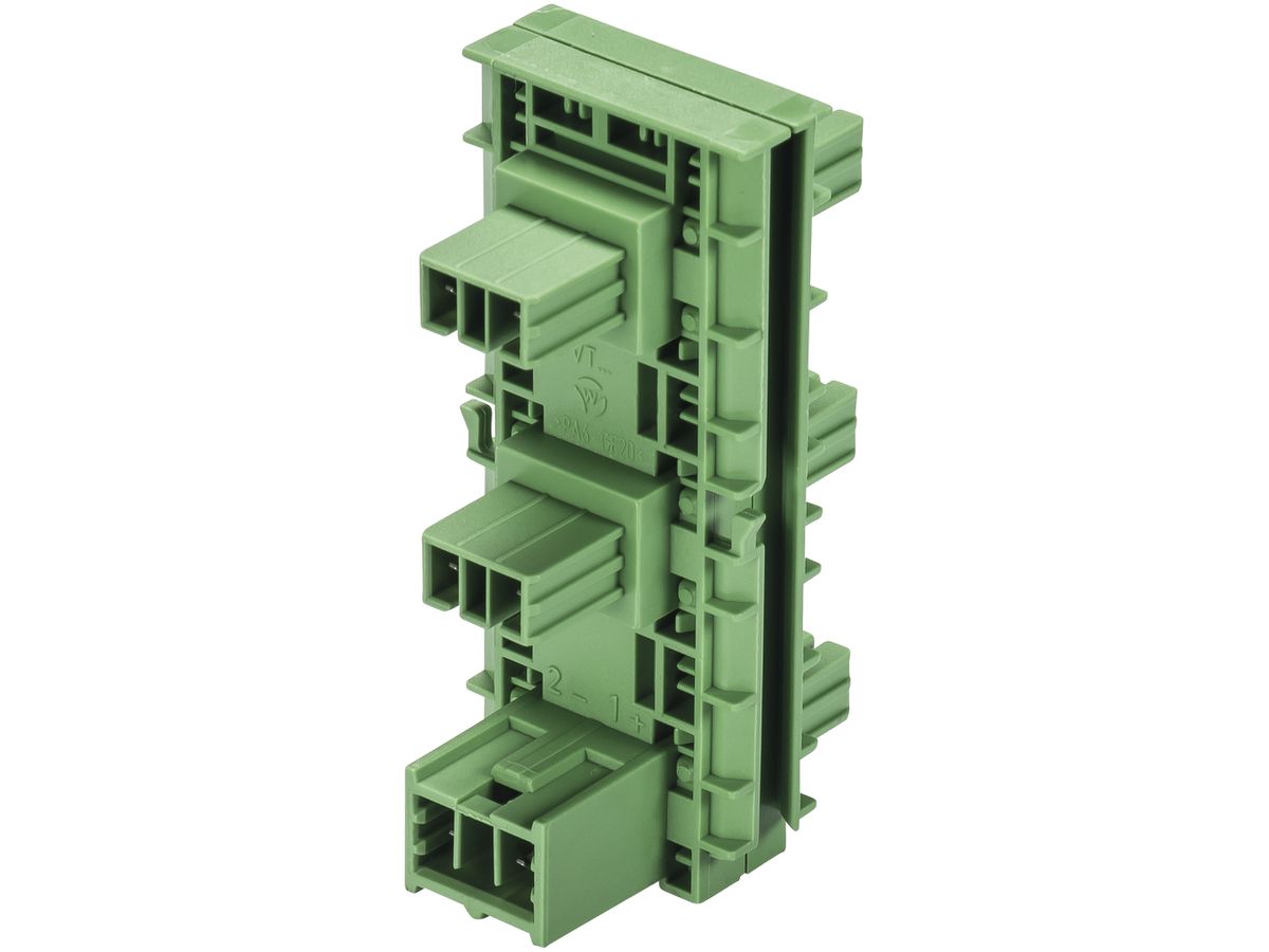 Verteilerblock 2P Wieland grün für Bus-KNX BST 14i2 V 5P1