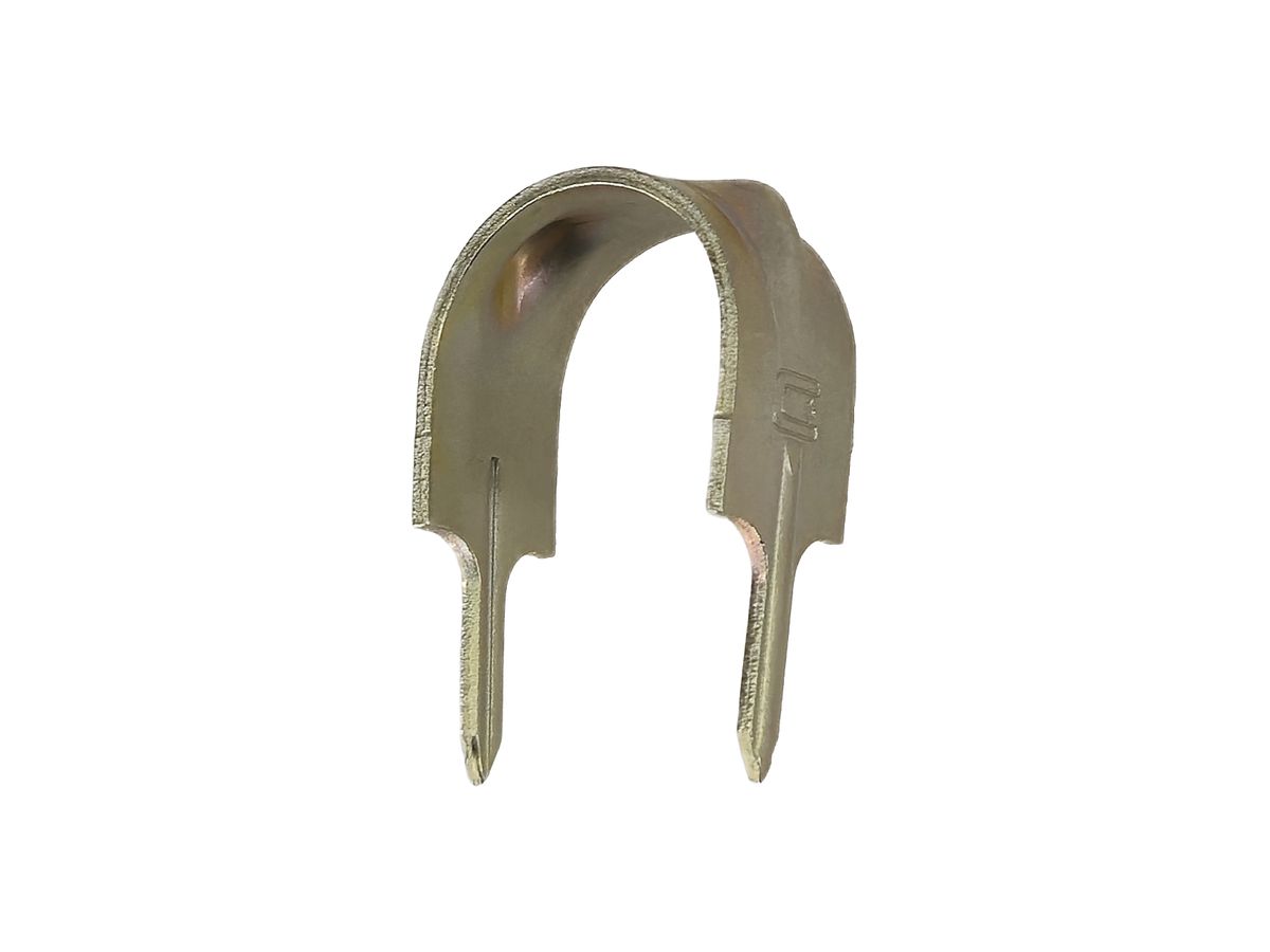 Bride Schnabl CF25TR Stahl zweilappig Steckbefestigung Ø25mm Messing