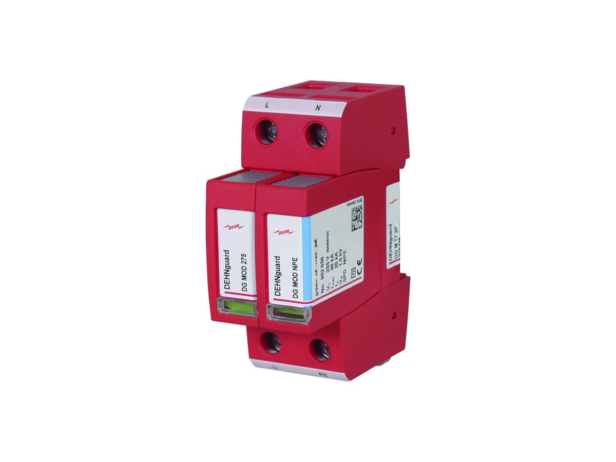 Überspannungsableiter DEHN SE DG M TT 2P 275 FM, TN, TT, 230V 20kA