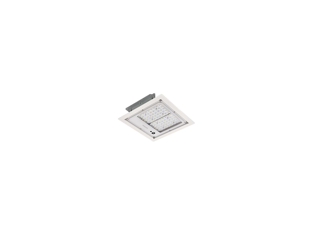 EB-LED-Deckenleuchte Philips Mini 300 92W 14240lm 757 IP66 335×335mm weiss