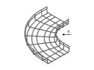 Bogen zu Gitterkanal Lanz 60×100mm