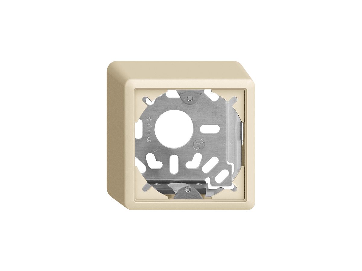 Kappe mit Grundplatte 54mm EDIZIOdue crema, universal