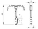 Steckschelle Bettermann 2-fach Ø12…25mm grau