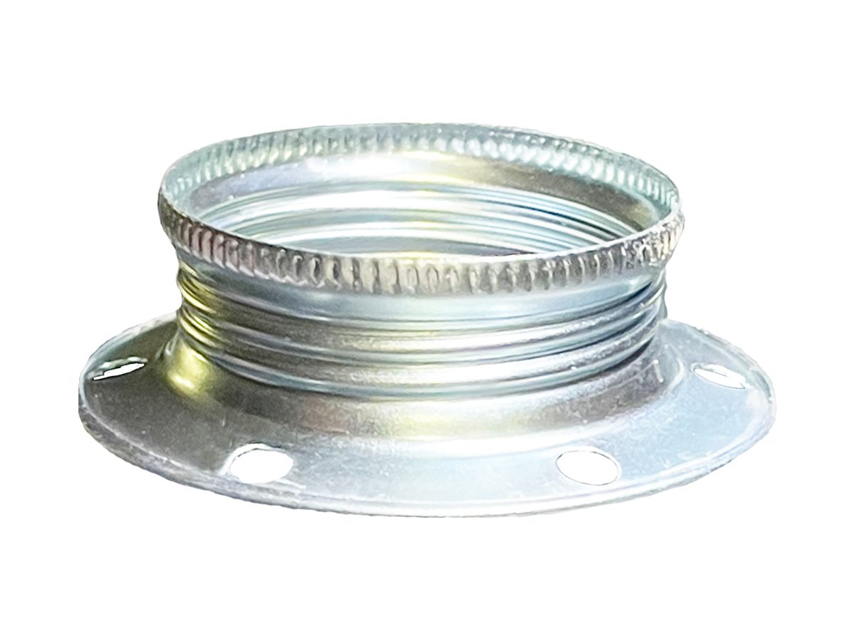 Schraubring Elektrogros E27 60×15.5mm weiss verzinkt
