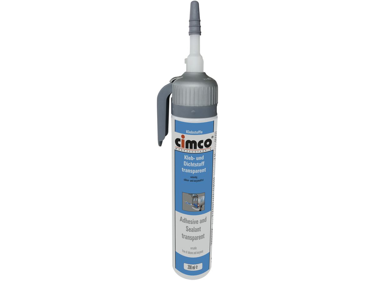 Flexibler Dicht- und Klebstoff CIMCO 200ml transparent