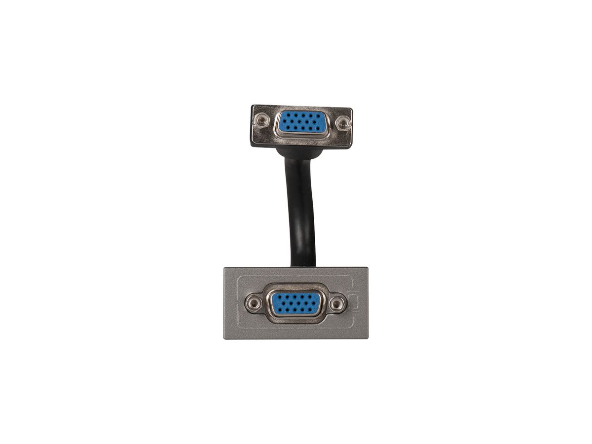 EB-Dose HD15 MOS magnesium weiblich 1 Modul mit Anschlusskabel