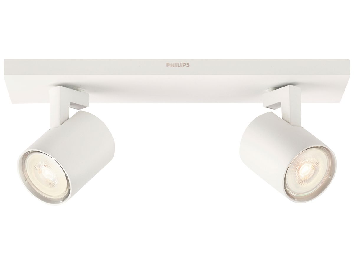 Spot Philips MYL Runner GU10 2×3.5W DIM weiss