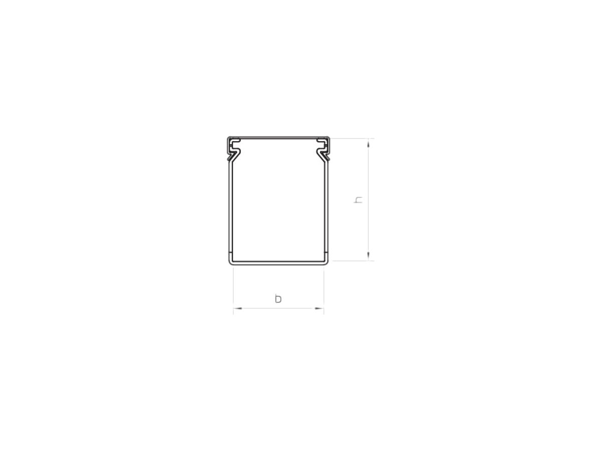 Verdrahtungskanal Bettermann LK4 60×100mm grau