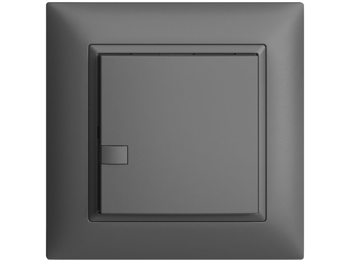 UP-Universaltaster 1×1T Schraubklemme EDIZIOdue dunkelgrau, ohne LED
