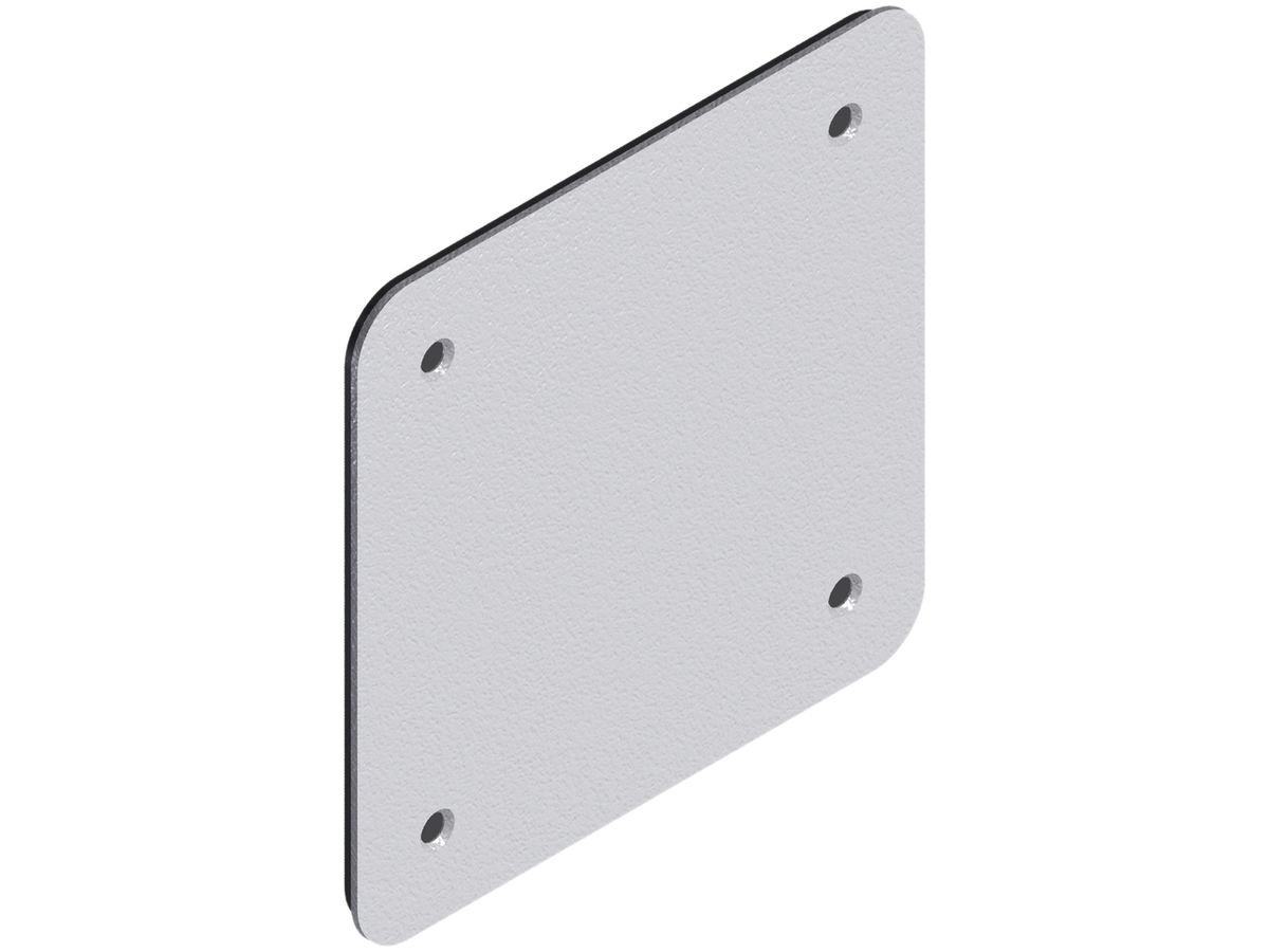 Nassdeckel Quox 130×130mm Aluminium weiss laquiert IP54