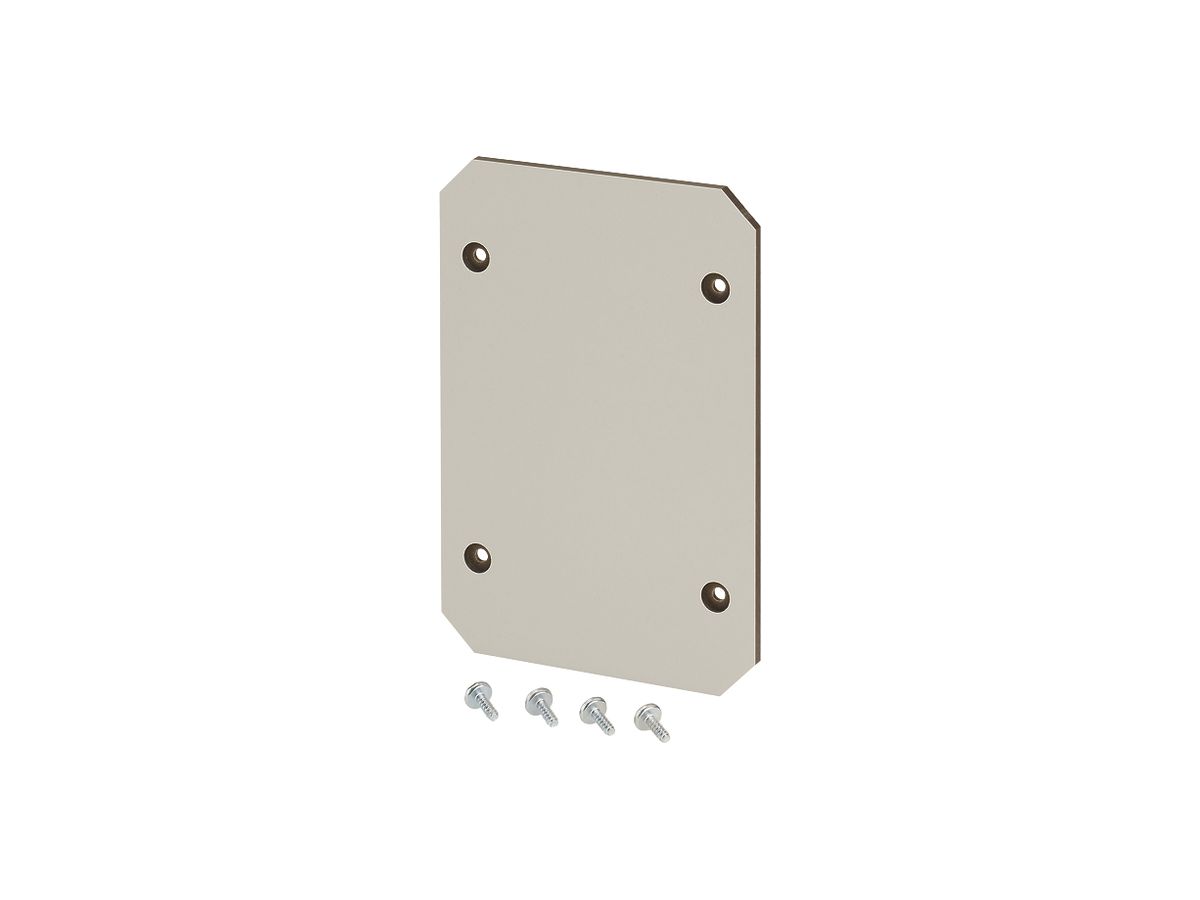 Montageplatte Hensel, Isolierstoff 4mm stark, für Leergehäuse EB 10…