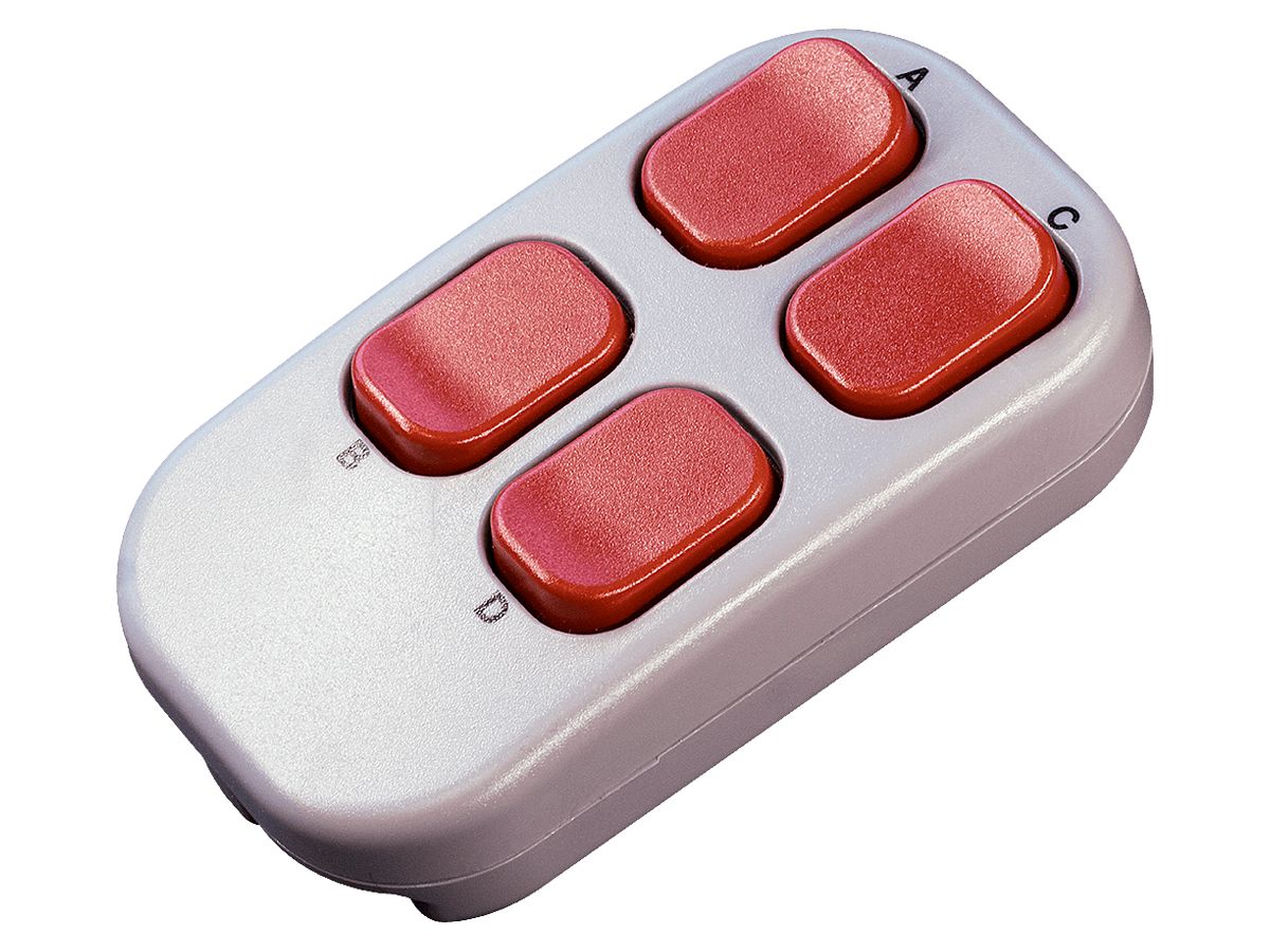 Handsender ALADIN Mini II EnOcean 4-Kan hellgrau/rot