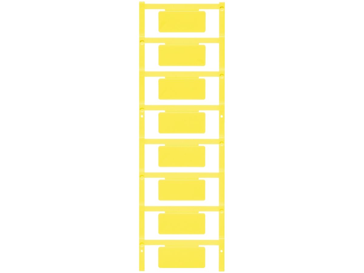 Gerätemarkierer Weidmüller MultiCard SM selbstklebend 19×42mm PA66 gelb