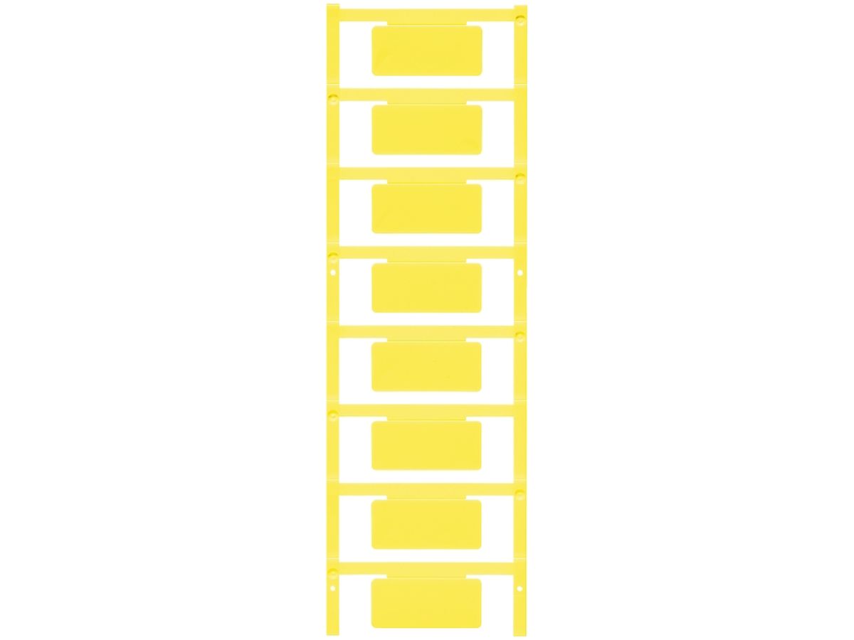 Gerätemarkierer Weidmüller MultiCard SM selbstklebend 19×42mm PA66 gelb
